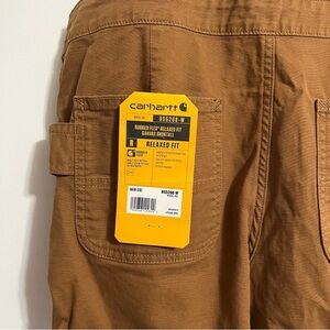 NWT Carhartt Rugged Flex Relaxed Fit Canvas Shortall Size Medium